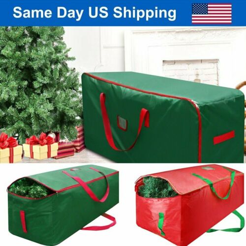Green Christmas Tree Storage Bag Heavy Duty Holiday Up To 9 Ft. Trees W Handles