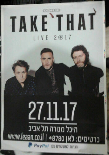 Take That > Israel Israeli Promo Poster