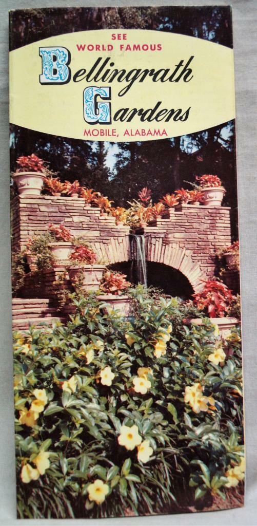 Bellingrath Gardens Mobile Alabama Souvenir Tourism Advertising Brochure 1950s