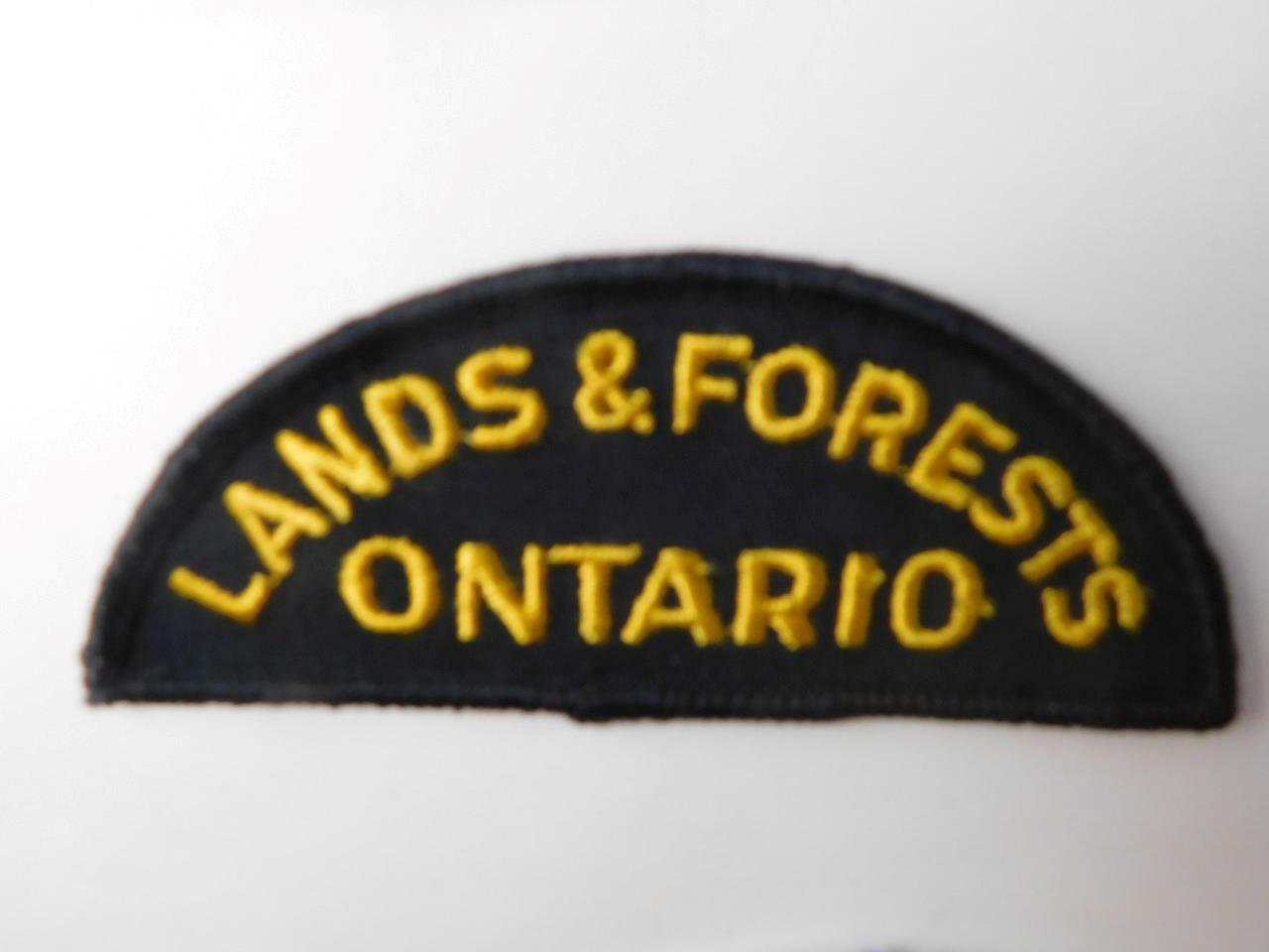 Ontario Lands & Forests Game Warden Vintage Patch Badge Canada  Collector