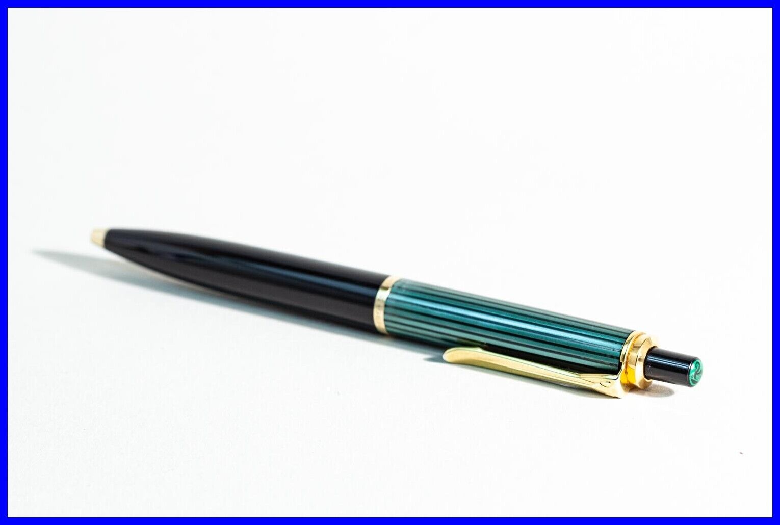 Pelikan Ballpoint Pen K400, Souverän Serie - Green & Black - W.germany 1980er