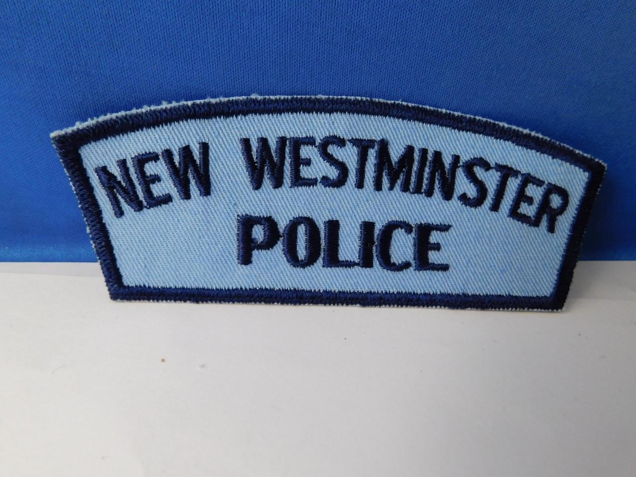 New West Minister Police Officer Vintage Patch Badge British Columbia Canada