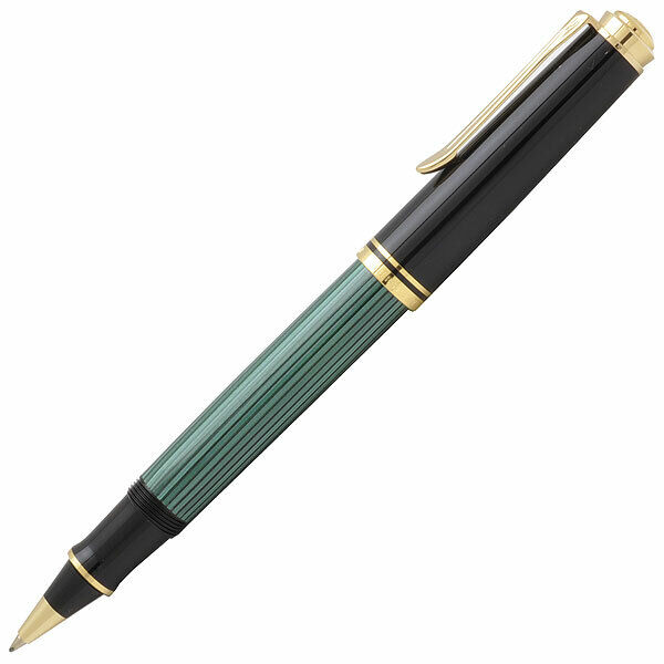 Pelican Rollerball Ballpoint Pen Suberene 600 R600 Green Striped Color Kh0930