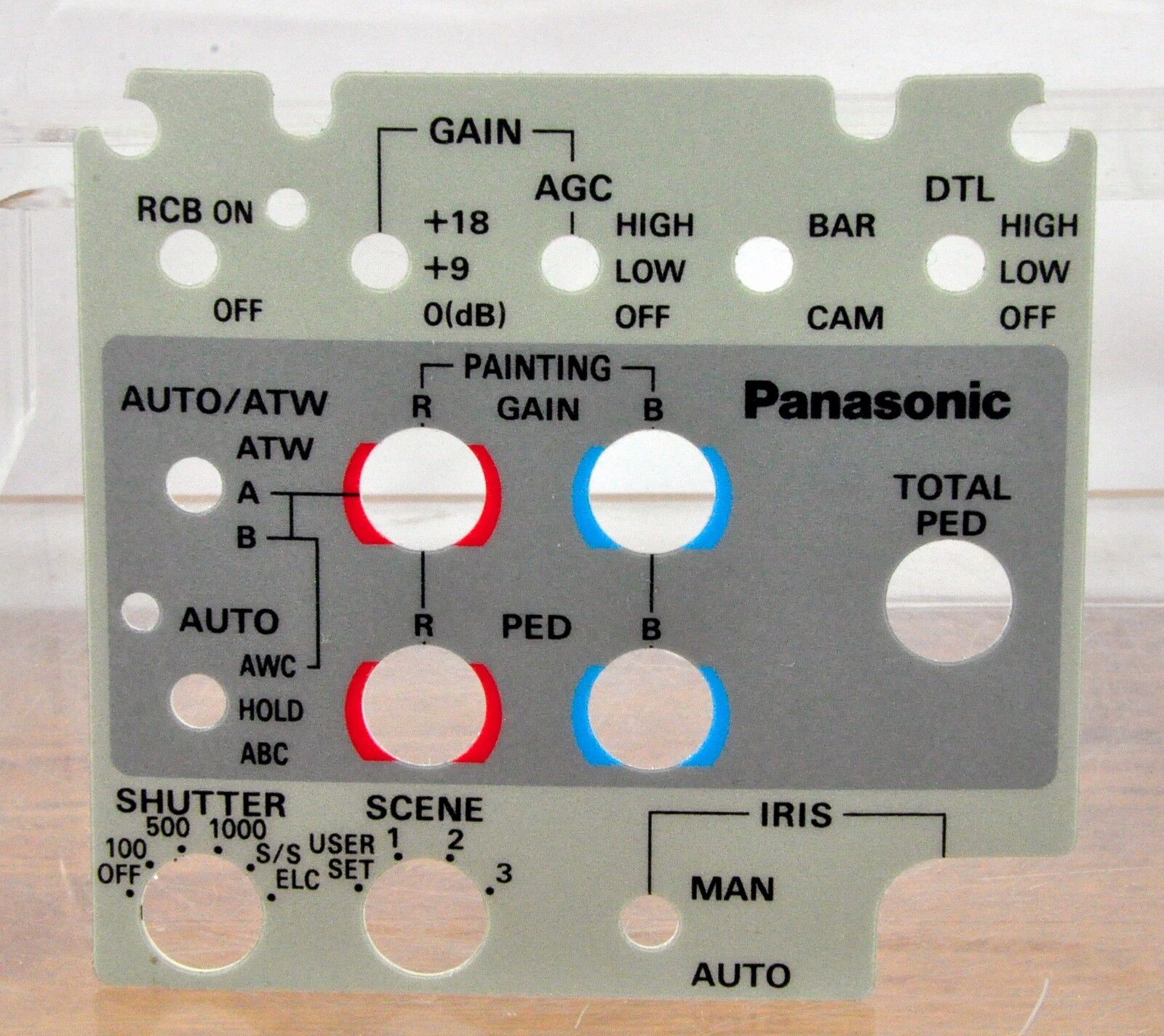 Replacement Control Sticker For Panasonic Remote Unit Wv-rc700 Or Wv-cb700 (v.2)