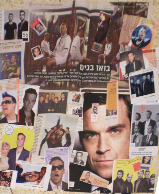 Robbie Williams Take That Israel Israeli Cuttings Clippings