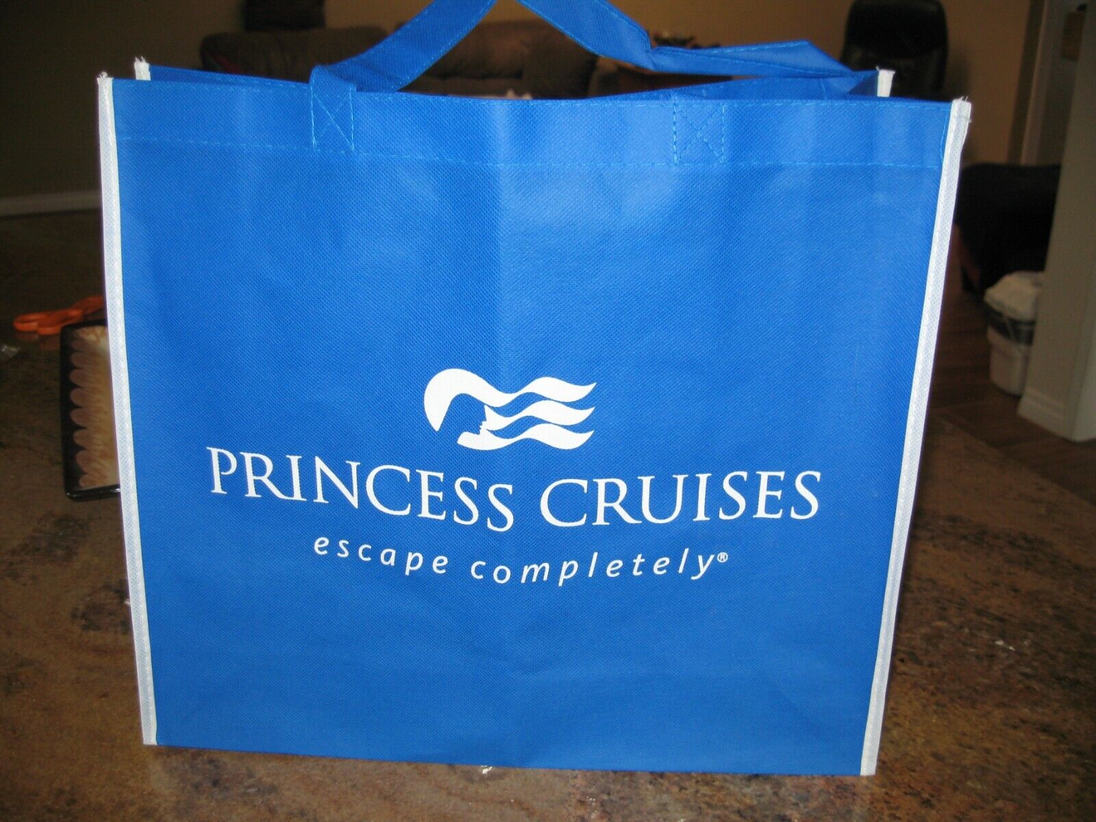 3 New Princess Cruises Logo Blue Tote  14.5" X 13" X 4.5"