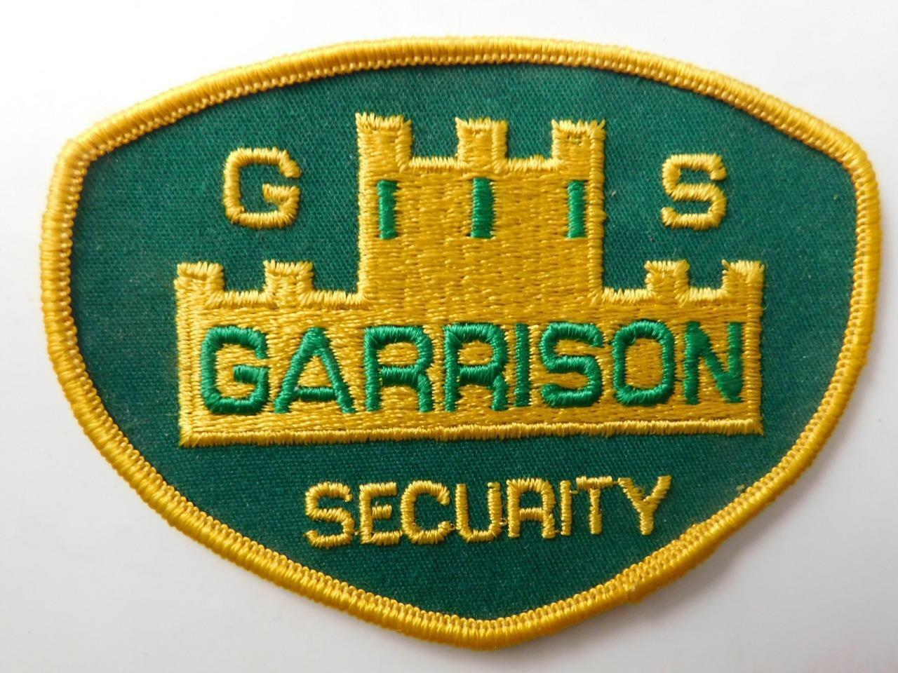 Garrison Gs Security Guard Officer Vintage Patch Badge Uniform Crest Police