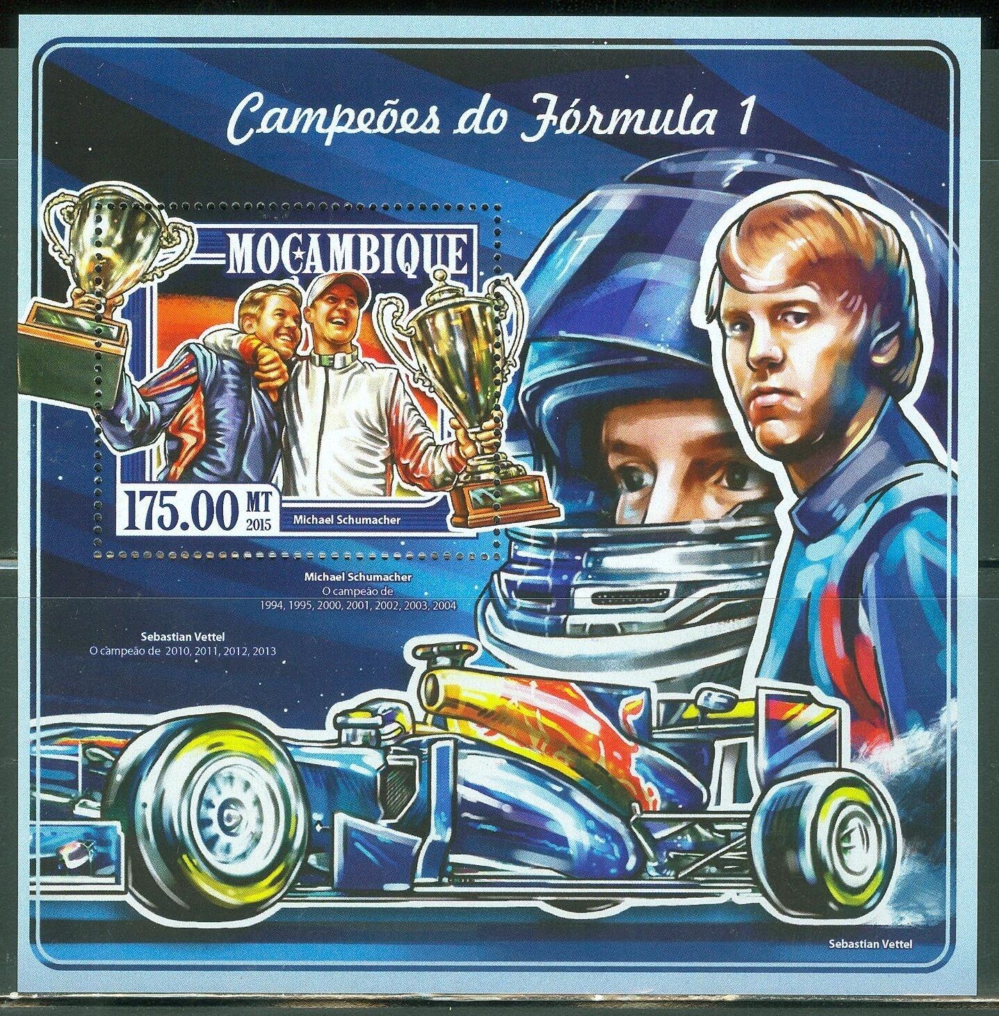 Mozambique Champions Of Formula  I  Michael Schumacher  Souvenir Sheet  Mint  Nh