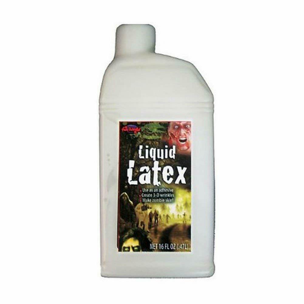 Liquid Latex 16 Oz/1 Pint Bottle Halloween Horror Facial Makeup Adhesive