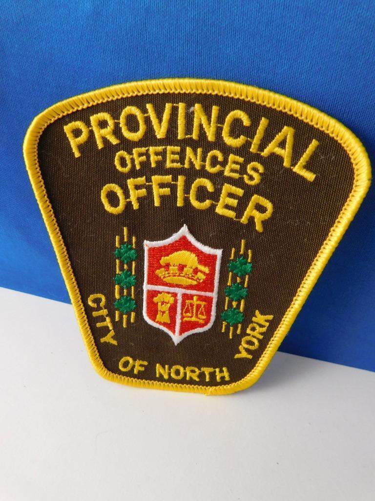 Provincial Offences Officer  North York Vintage Patch Badge Ontario Police