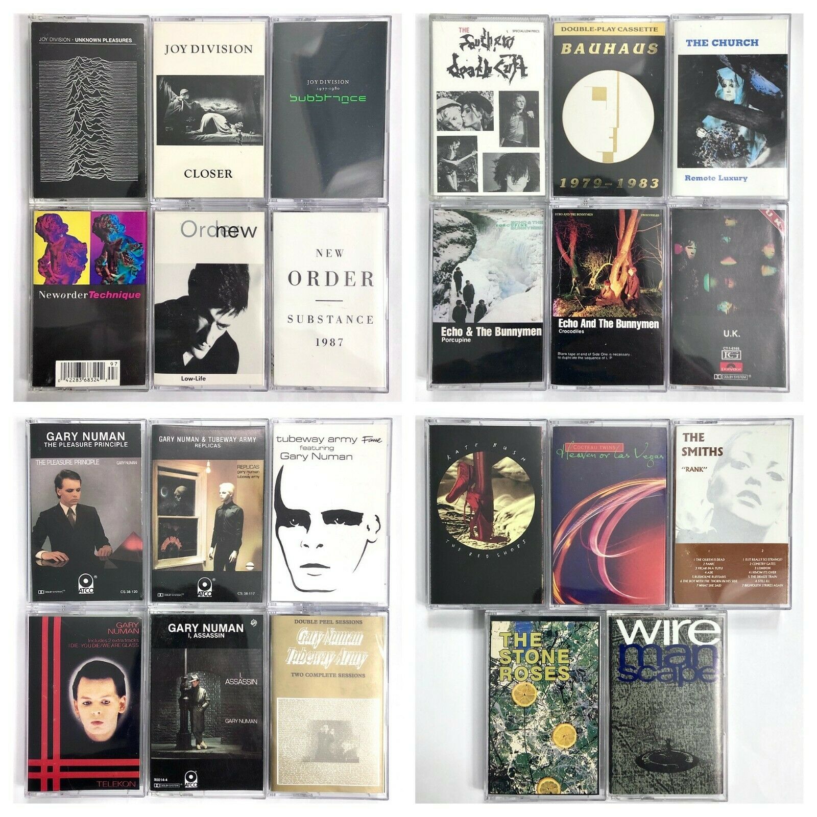 Build Ur Own Cassette Tape Lot - New Wave, The Cure, Smiths, New Order + More