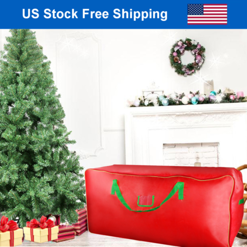 Christmas Tree Storage Bag Container Double Zipper Heavy Duty For Up To 9ft Tree