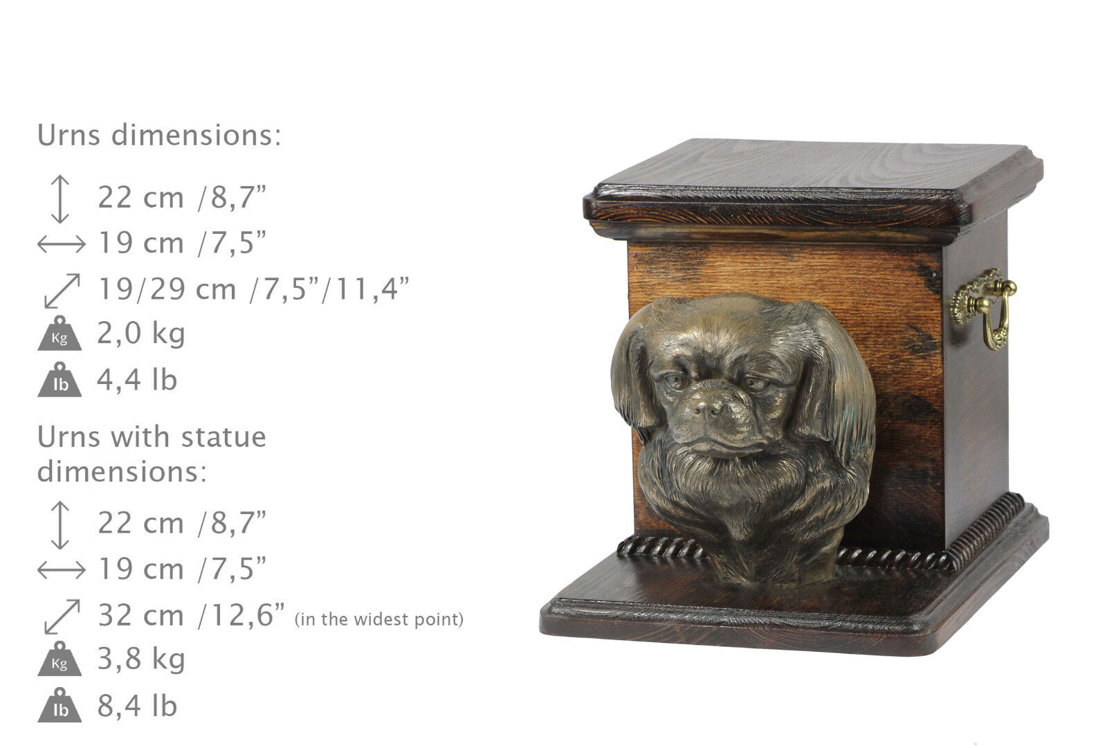 Tibetan Spaniel, Dog Urn Made Of Cold Cast Bronze, Artdog, Ca - Kind2